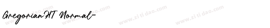 GregorianHT Normal字体转换